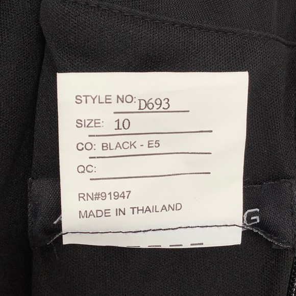 NEW! Alfred Sung Size 10 Chiffon V-Neck Maxi Black Dress $231 msrp J2-11 - Picture 6 of 10